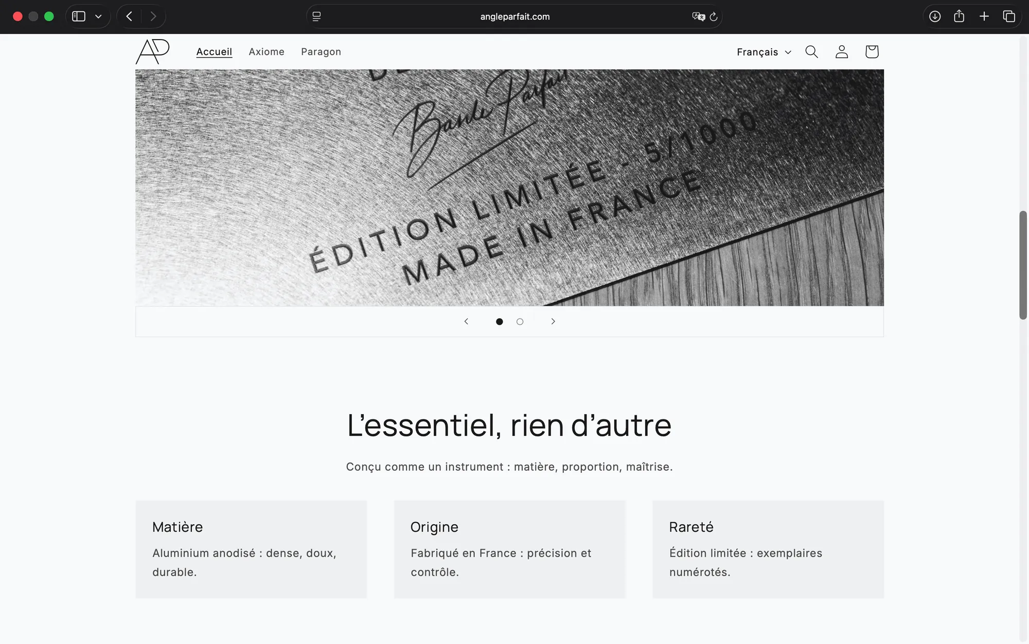 L’essentiel, rien d’autre