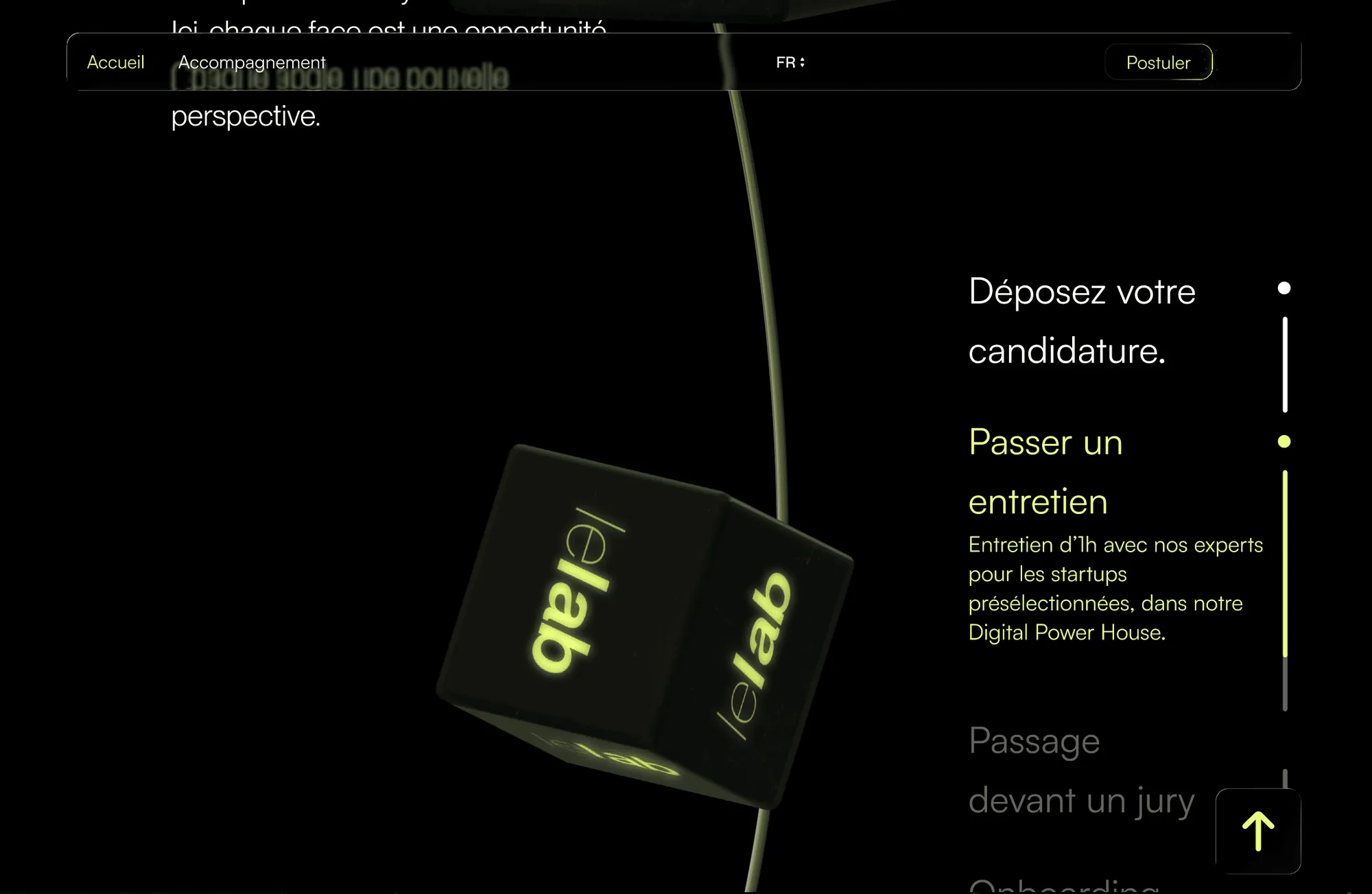 Le cube au scroll